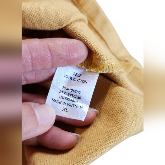 Chloe & Katie Mini Skirt W/ Pockets, Yellow Mini Skirt, XL Extra Large - Picture 6 of 7